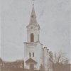 Žlutice - kostel Nejsvětější Trojice | kostelem Nejsvětější Trojice v době po roce 1902