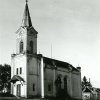 Žlutice - kostel Nejsvětější Trojice | zdevastovaný kostel Nejsvětější Trojice v roce 1964