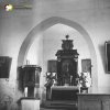 Víska - kostel sv. Petra a Pavla | interiér kostela sv. Petra a Pavla u osady Víska na historické fotografii z doby po roce 1945