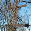 Žalmanov - Pauscherův kříž | litinová plastika Ukřižovaného Krista - březen 2017