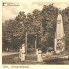 Teplá - pomník obětem 1. světové války | monumentální pomník obětem 1. světové války v parku u farního kostela v Teplé v době po roce 1942
