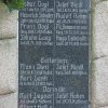 Krásný Jez - pomník obětem 1. světové války | nápisová deska se jmény padlých - září 2016