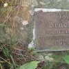 Poutnov - památník obětem 1. světové války | replika nápisové desky se jménem zemřelého vojáka Josefa Brücknera - červenec 2018