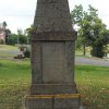 Kladruby - pomník obětem 1. světové války | zadní strana pomníku - červenec 2018