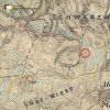 Lučiny - železný kříž | železný kříž v Černém lese nad Lučinami na mapě 3. vojenského františko-josefského mapování z roku 1878