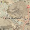 Dolní Valov - železný kříž | železný kříž na bývalém rozcestí u Dolního Valova na mapě 3. vojenského františko-josefského mapování z roku 1879
