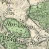 Dolní Valov - železný kříž | železný kříž na bývalém rozcestí u Dolního Valova na mapě toposekce 3. vojenského mapování ze 30. let 20. století