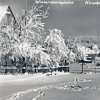 Jelení (Hirschenstand) | zimní pohled na obec Jelení (Hirschenstand) na historické pohlednici od Ruperta Fuchse z roku 1927