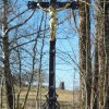 Javorná - železný kříž | renovovaný vrcholový litinový kříž - březen 2017