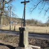Javorná - železný kříž | zadní strana obnoveného kříže - březen 2017