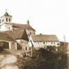 Chyše - kostel Povýšení sv. Kříže | kostel Povýšení sv. Kříže na Špičáku před rokem 1945