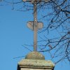 Dvory - železný kříž | zadní strana vrcholového kříže - říjen 2017