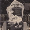 Hluboký - pomník obětem 1. světové války | pomník obětem 1. světové války v Hlubokém na historickém snímku z doby před rokem 1945