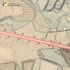 Nový Dvůr - železný kříž | železný kříž u osady Nový Dvůr na výřezu z mapy 3. vojenského františko-josefského mapování z roku 1878