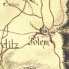 Polom - Polomský mlýn | Polomský mlýn na výřezu mapy 1. vojenského josefského mapování z let 1764-1768