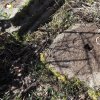 Údrč - Fischertonlův kříž | profilovaná patka podstavce Fischertonlova kříže u Údrče - březen 2017