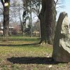 Štědrá - pomník osvobození | pomník 30. výročí osvobození v zámeckém parku ve Štědré - březen 2016