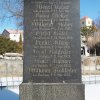 Bochov - pomník obětem 1. světové války | jména padlých na jižní straně - únor 2019