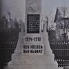 Bystřice - pomník obětem 1. světové války | pomník obětem 1. světové války v Bystřici v době před rokem 1945