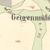 Telcov - mlýn Geigenmühle | mlýn Geigenmühle u Telcova na výřezu z povinného císařského otisku mapy stabilního katastru z roku 1842