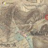 Maleš - kaple | kaple při cestě do Jindřichova na výřezu mapy 3. vojenského františko-josefského mapování z roku 1878