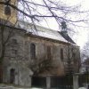 Údrč - kostel sv. Linharta | obnovovaný kostel sv. Linharta od jihozápadu v roce 2004