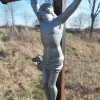 Albeřice - železný kříž | litinová plastika Ukřižovaného Krista - duben 2020