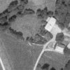 Těšetice - Romeský mlýn | areál Romeského mlýna na snímku vojenského leteckého mapování z roku 1938
