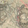 Horní Tašovice - Schlemmský mlýn | Schlemmský mlýn v Horních Tašovicích na výřezu mapy 3. vojenského františko-josefského mapování z roku 1878