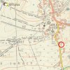 Žalmanov - Mertelův kříž | Mertelův kříž v Žalmanově na vojenské topografické mapě z roku 1965
