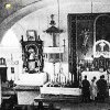 Smrkovec - kostel sv. Václava | interiér farního kostela sv. Václava ve Smrkovci na historickém snímku z roku 1935