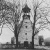 Tocov - kostel Navštívení Panny Marie | průčelí farního kostela v Tocově před rokem 1945