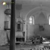 Jelení - kostel sv. Antonína Paduánského | vyrabovaný s zpustošený interiér opuštěného kostela sv. Antonína Paduánského v Jelení v 50. letech 20. století