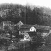 Stanovický mlýn (Donawitzer-mühle) | Stanovický mlýn s kaplí vlevo před rokem 1945