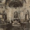 Doupov - kostel sv. Alžběty | interiér klášterního kostela sv. Alžběty v roce 1905