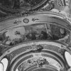 Doupov - kostel sv. Alžběty | nástropní malby v interiéru zdevastovaného klášterního kostela sv. Alžběty v Doupově od Josefa Kramolína v 60. letech 20. století