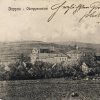 Doupov - kostel sv. Alžběty | klášterní areál s kostelem sv. Alžběty v Doupově od západu na historické pohlednici z roku 1920