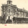 Doupov - kostel sv. Alžběty | severozápadní vstupní průčelí klášterního kostela sv. Alžběty na historické pohlednici z roku 1905