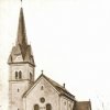 Rybáře - kostel Povýšení sv. Kříže | kostel Povýšení sv. Kříže v Rybářích na fotografii z doby před rokem 1945