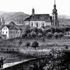 Sedlec - kostel sv. Anny | poutní kostel sv. Anny na historické rytině z roku 1860