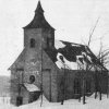 Ryžovna - kostel sv. Václava | zdevastovaný kostel sv. Václava v Ryžovně od jihu v 60. letech 20. století