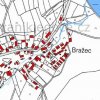 Bražec (Bergles) | katastrální mapa obce Bražec (Bergles) z roku 1945