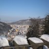 Karlovy Vary - Vyhlídka Karla IV. | vyhlídkový ochoz rozhledny - únor 2010