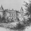 Dalovice - Nový zámek | Nový zámek na akvarelu Antona Lewyho kolem roku 1890