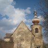 Kozlov - kostel Nanebevzetí Panny Marie | kostel v Kozlově od západu - duben 2013