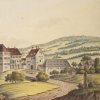 Stružná - zámek | zámek na kolorované rytině Joanna Venuta z roku 1822