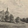 Stružná - zámek | zámek od severozápadu na kresbě z konce 19. století