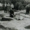 Přemilovice - stará tvrz | archeologický průzkum tvrziště Viktora Karella v roce 1937
