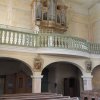 Žalmanov - kostel Nanebevzetí Panny Marie | varhany na kruchtě kostela - září 2018
