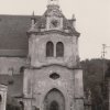Žlutice - kostel sv. Petra a Pavla | severozápadní zvonová věž kostela od severu v 50. letech 20. století